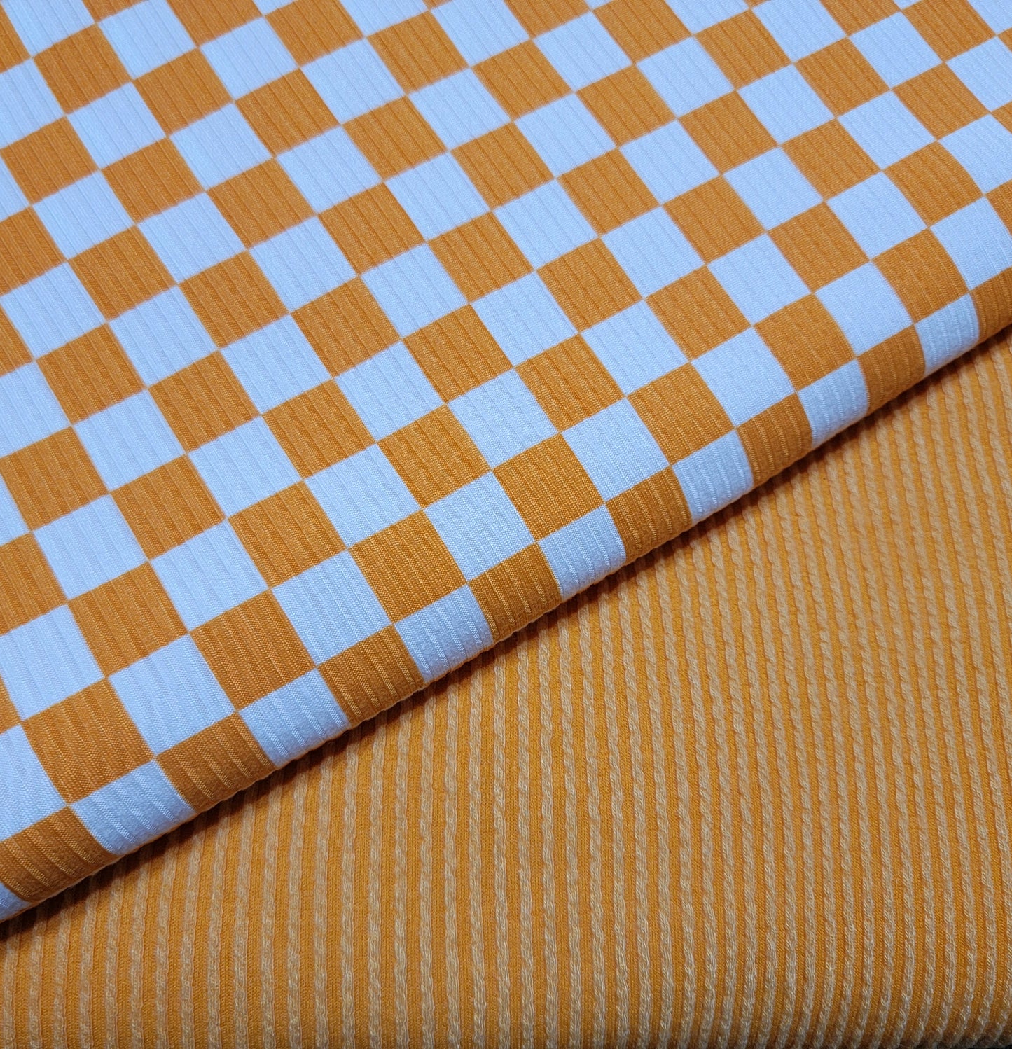 Mango & Off-white Yummy Rib Checkered