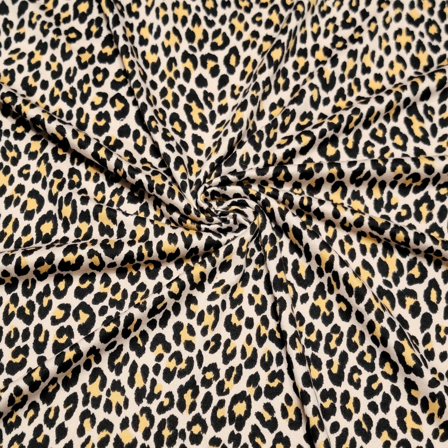 Double Brush Poly Animal Print Tan/Black/Beige