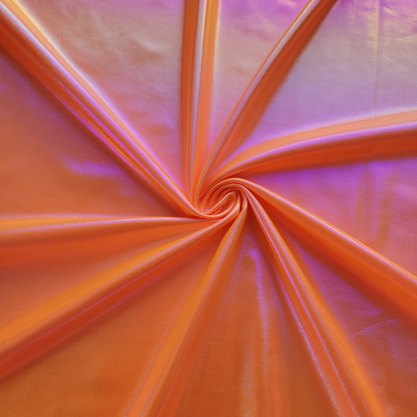 Orange Iridescent Novelty Swim Athletic Spandex