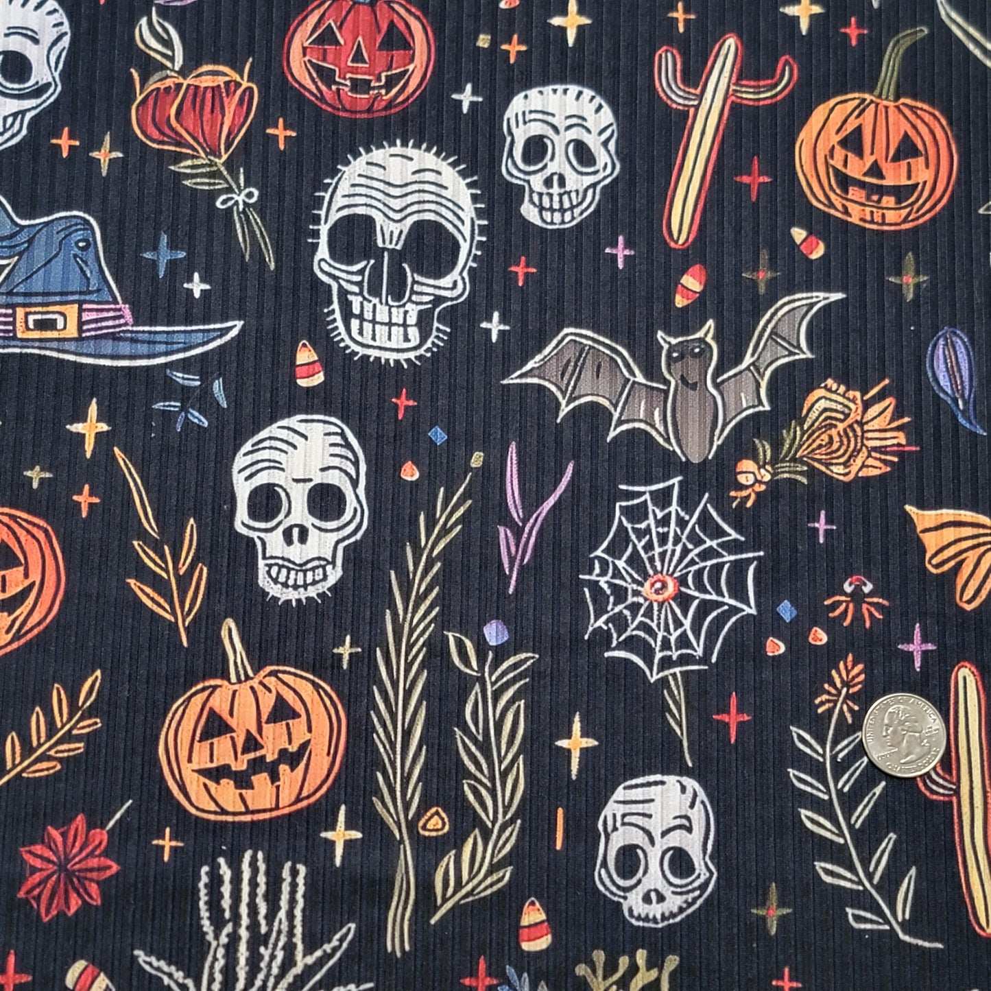 Yummy Rib skulls & Bats Custom Print