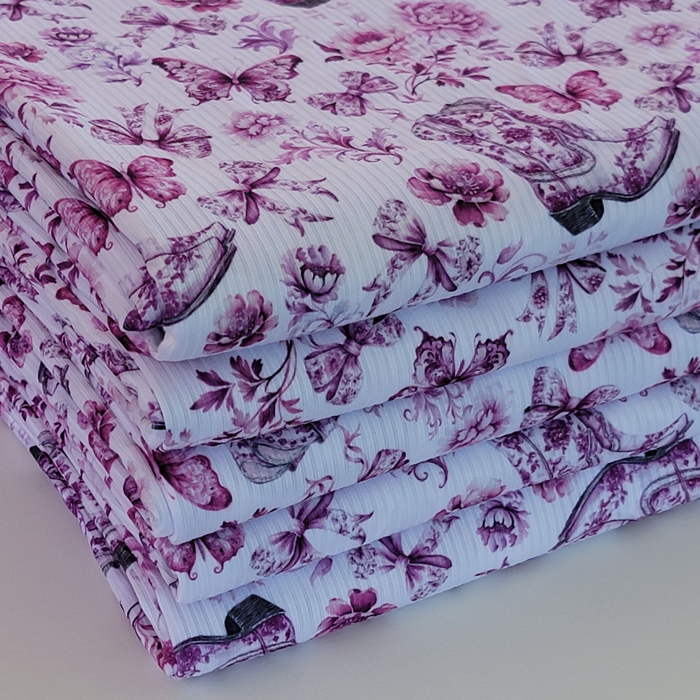 Yummy Rib, Boots, Bows, Butterflies Print