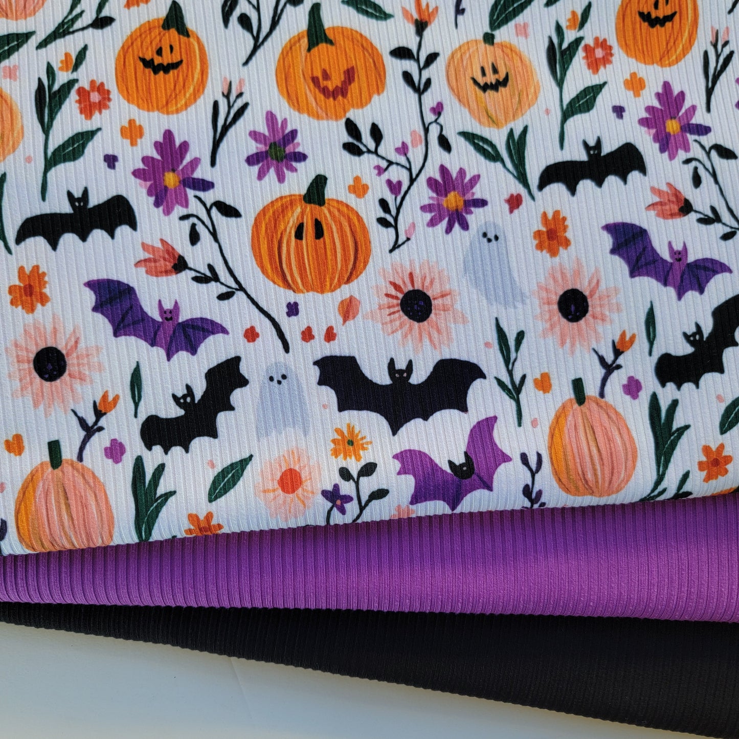 Yummy Rib Pumpkins & Bats Print