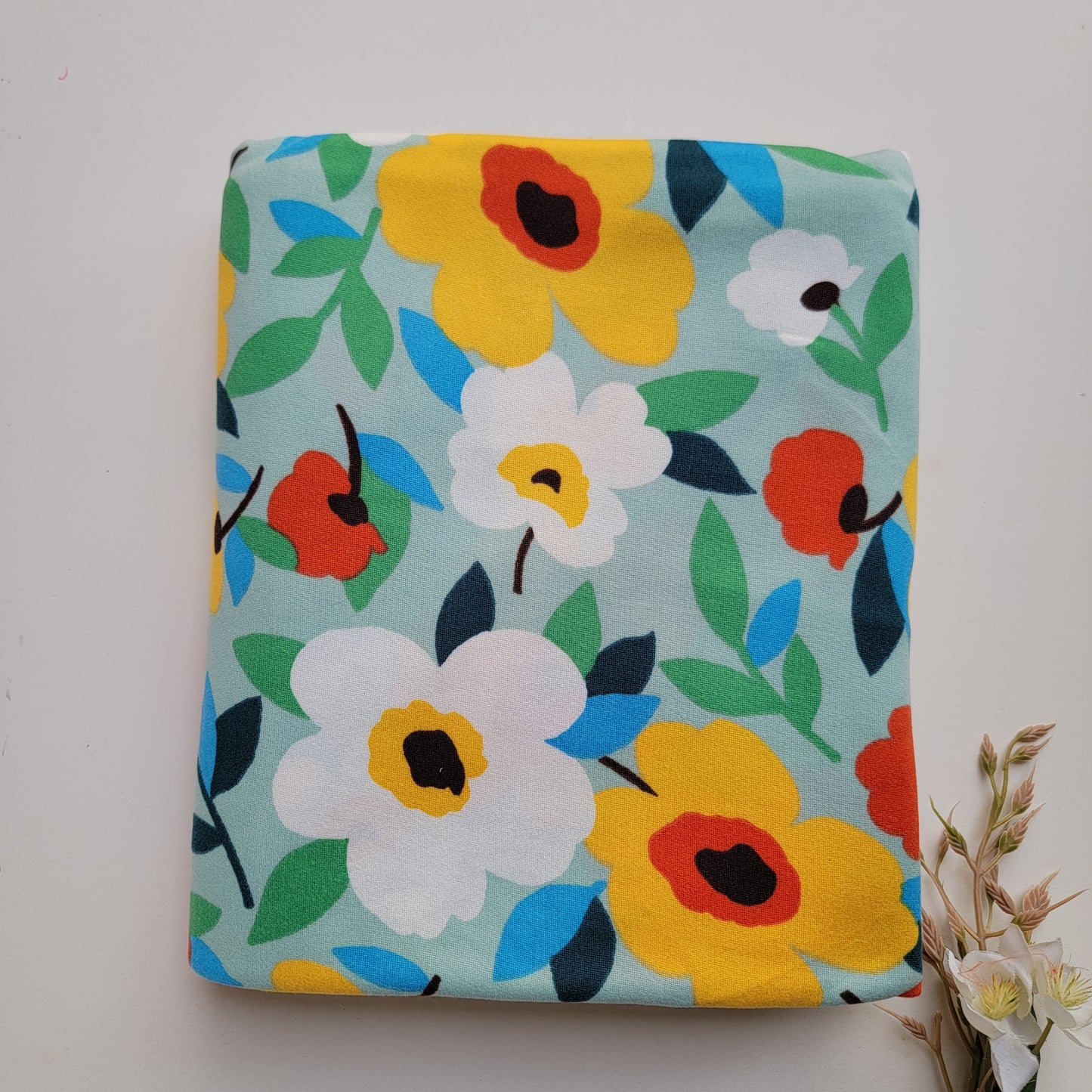 Double Brush Poly Abstract Floral