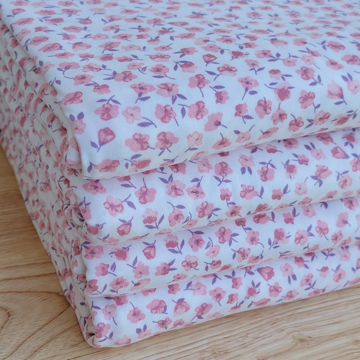 Double Brush Poly Floral Print