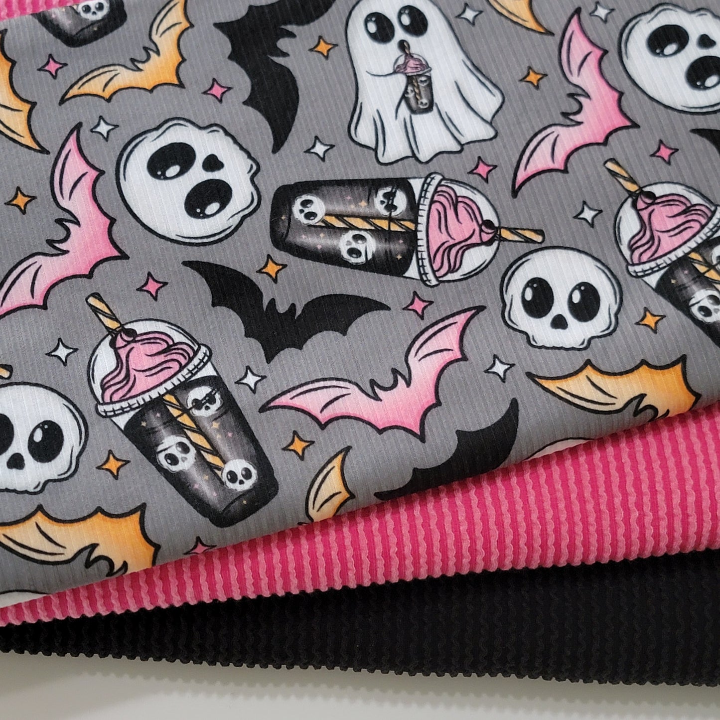 Yummy Rib Ghost & Bats Print