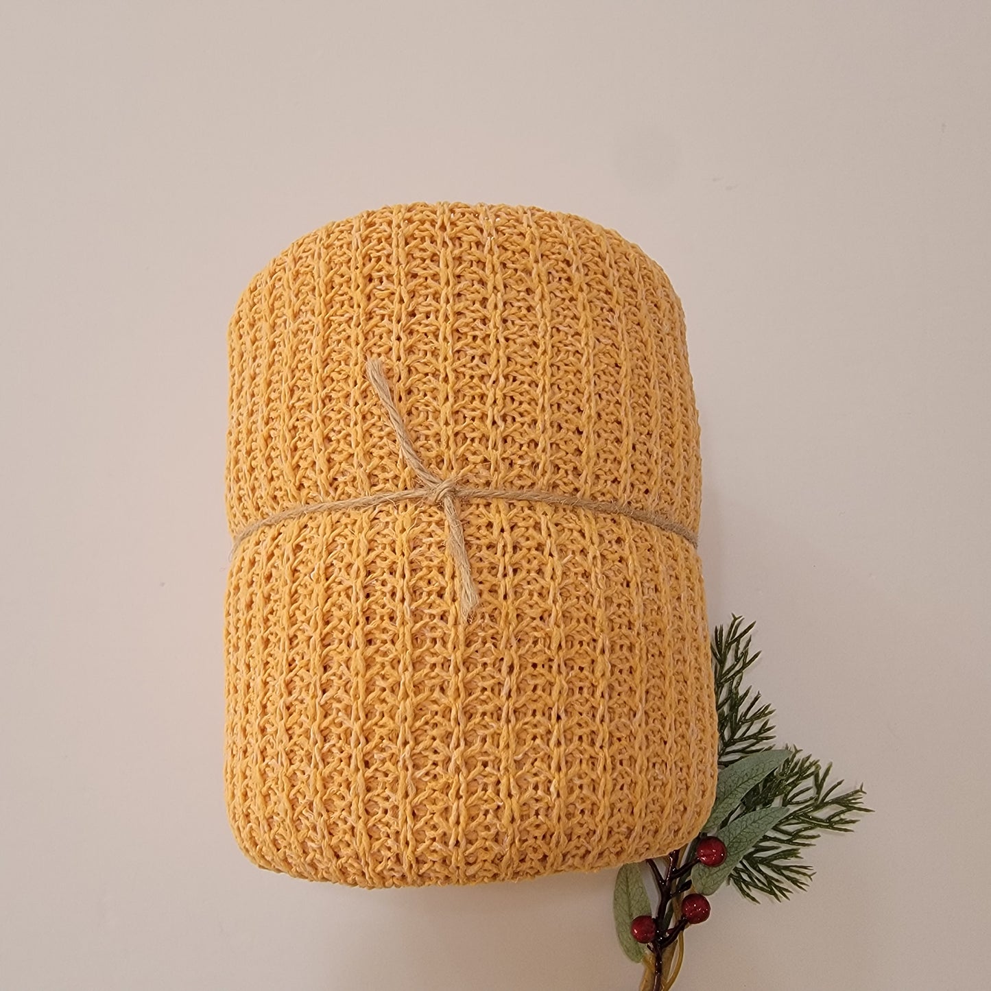 Big Wave Sweater Knit Mustard
