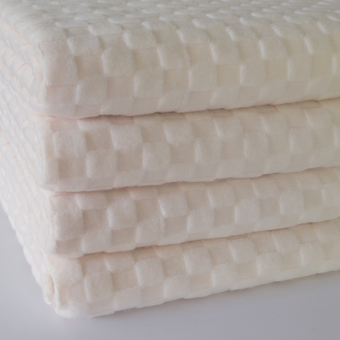 Checkered Jacquard Knit Ivory