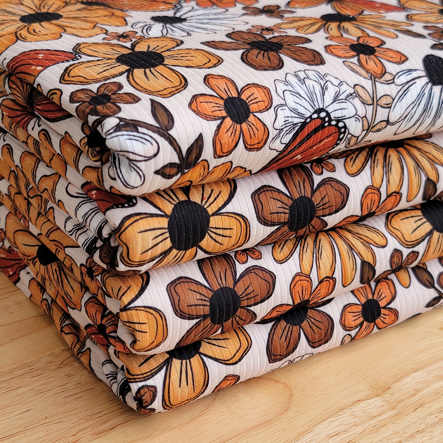 4X2 Fall Floral Custom Printed Yummy Rib