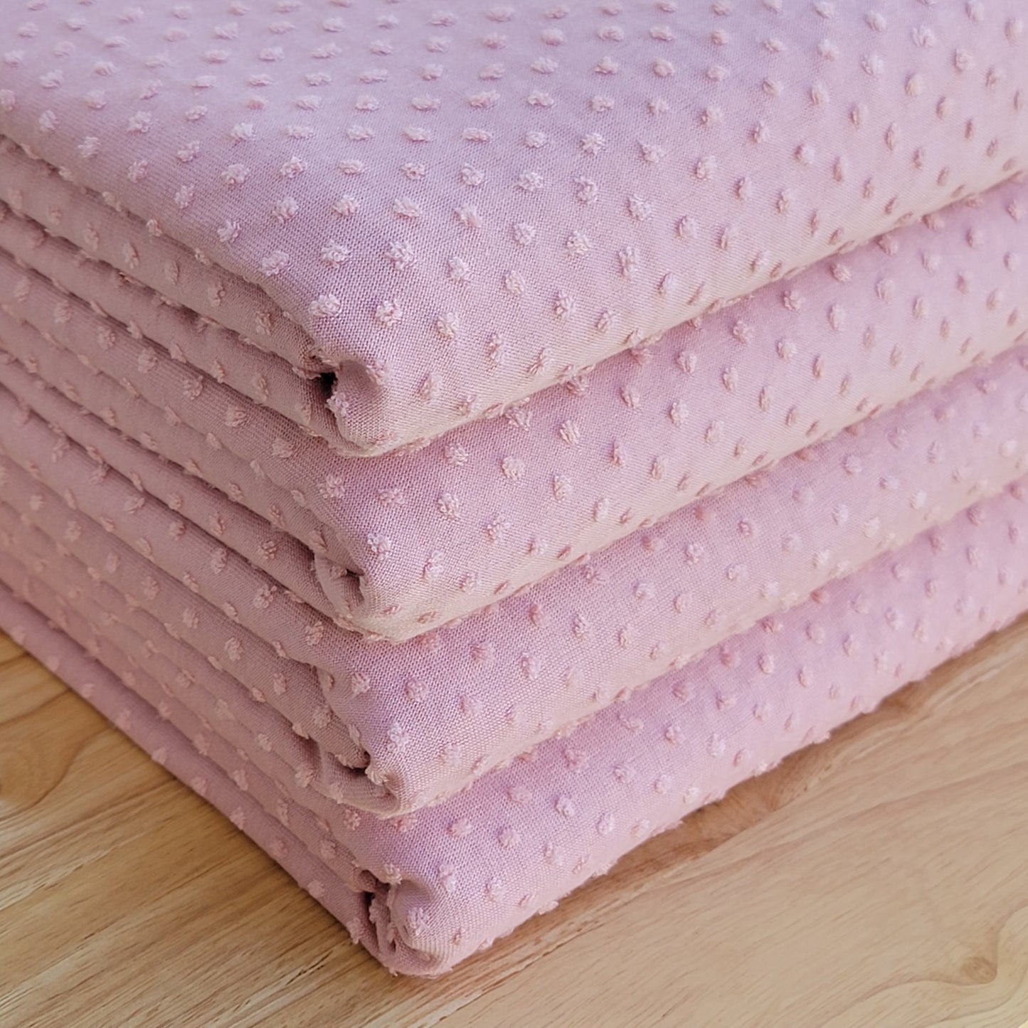 Swiss dots fabric Rose