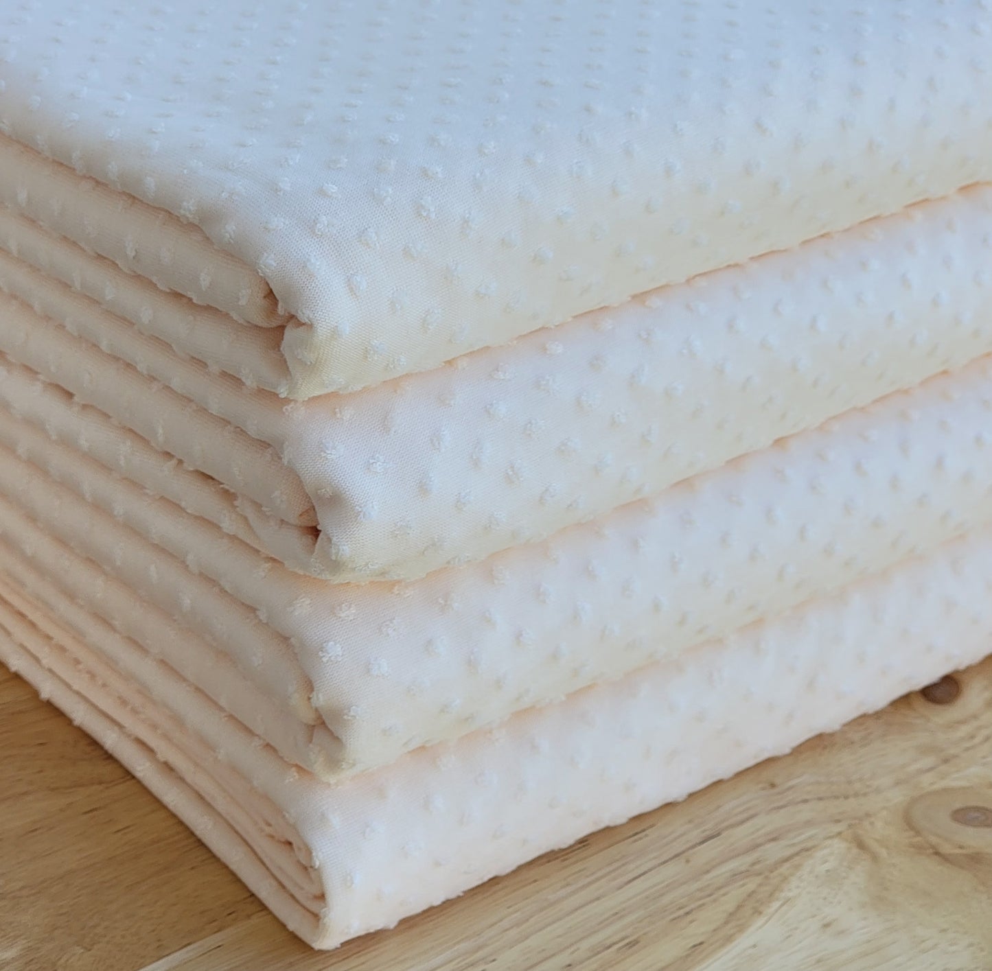 Swiss dots fabric Ivory