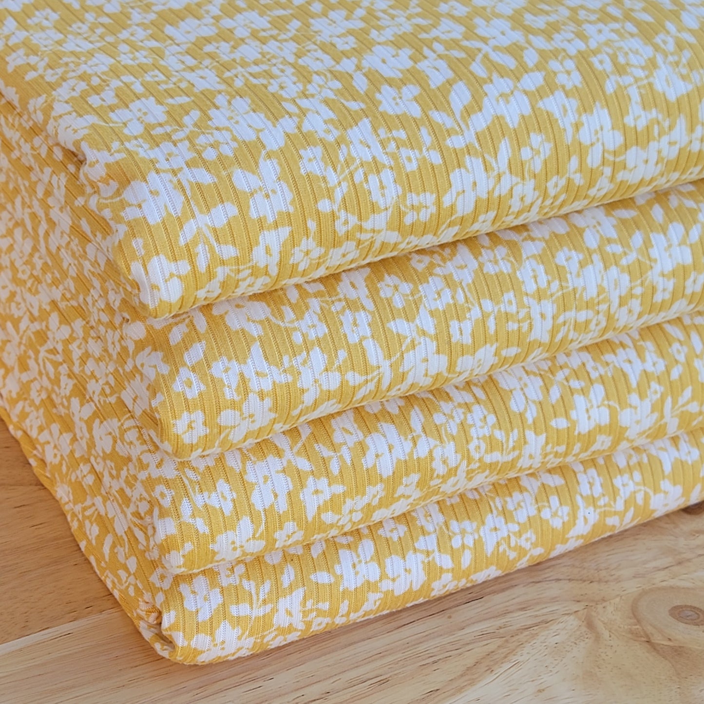 4X2 Printed Yummy Rib Yellow Floral