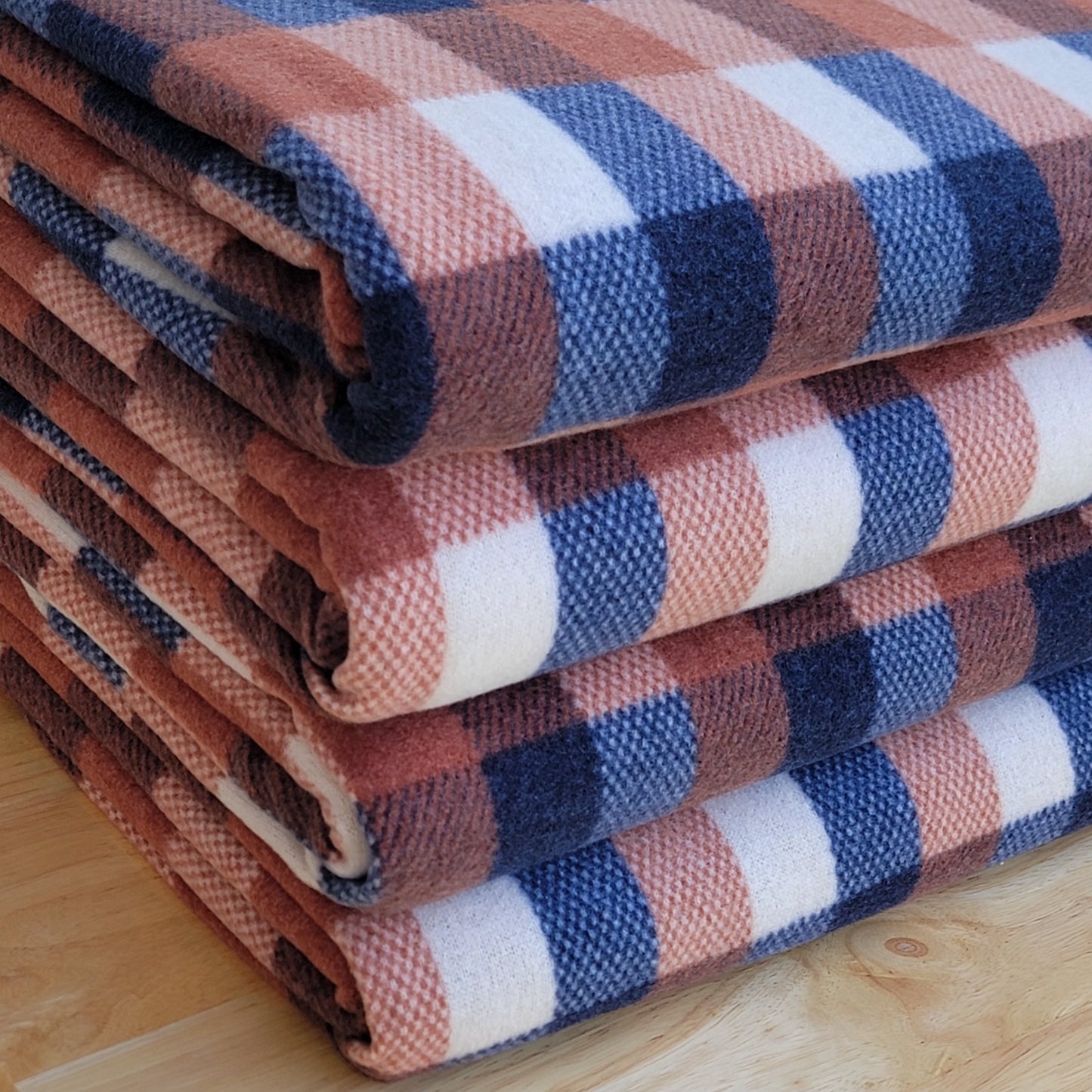 Brush Plaid Sweater Knit