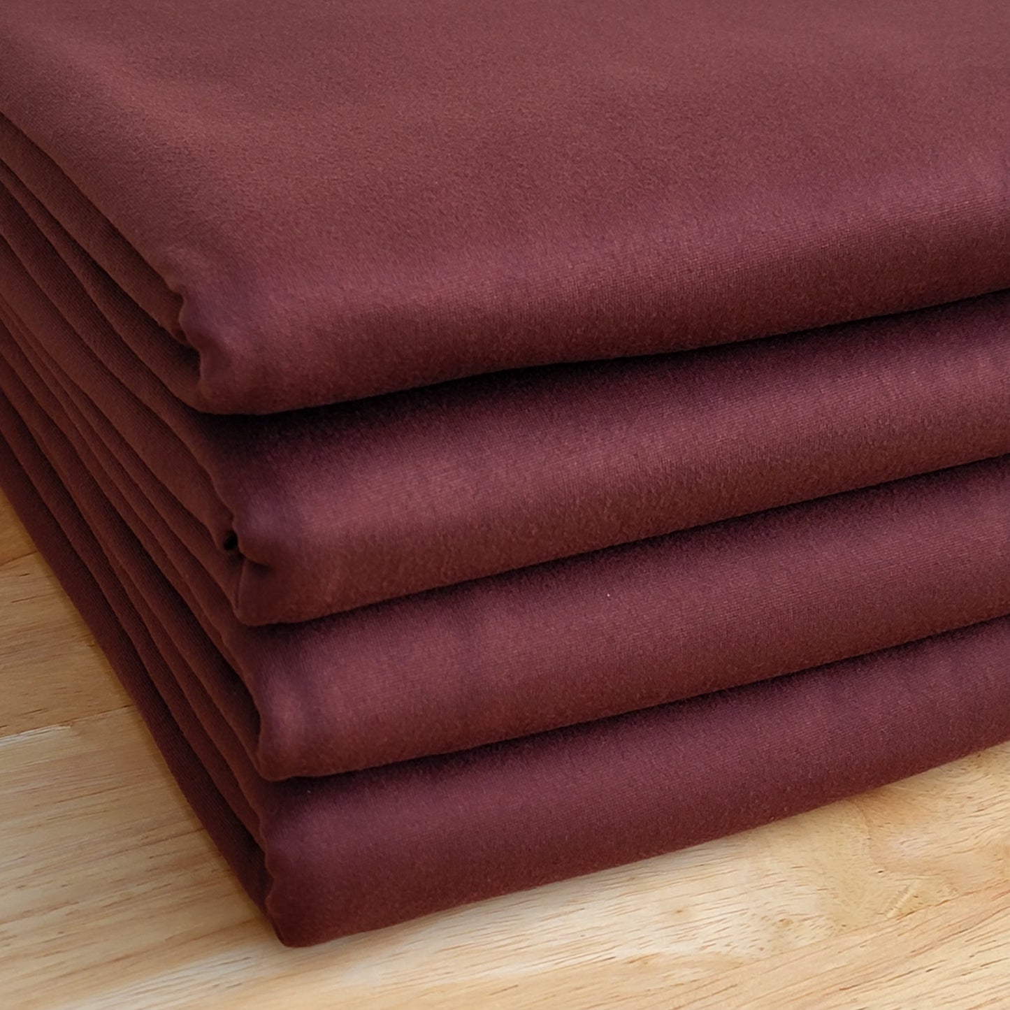 Solid Brown Double Brushed Poly