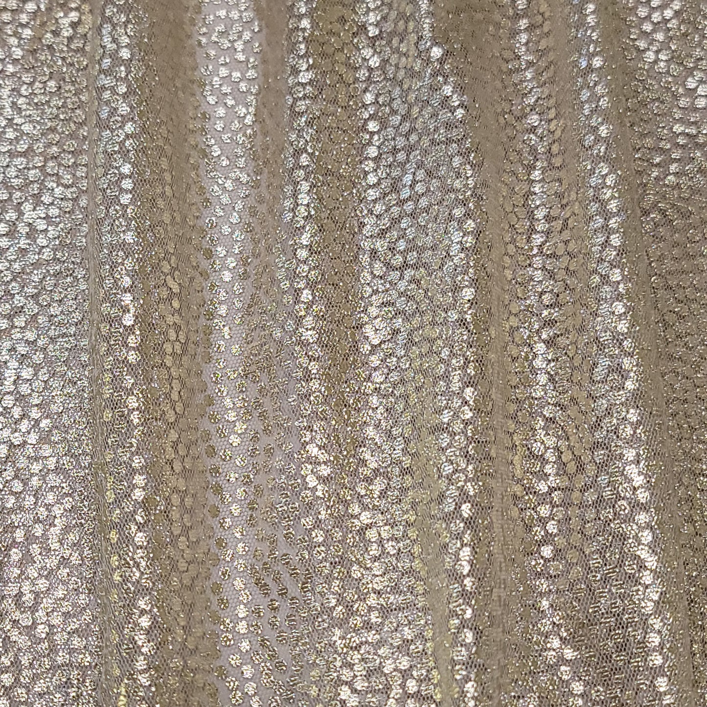 1.5 Yards Mesh Golden Foil Dots