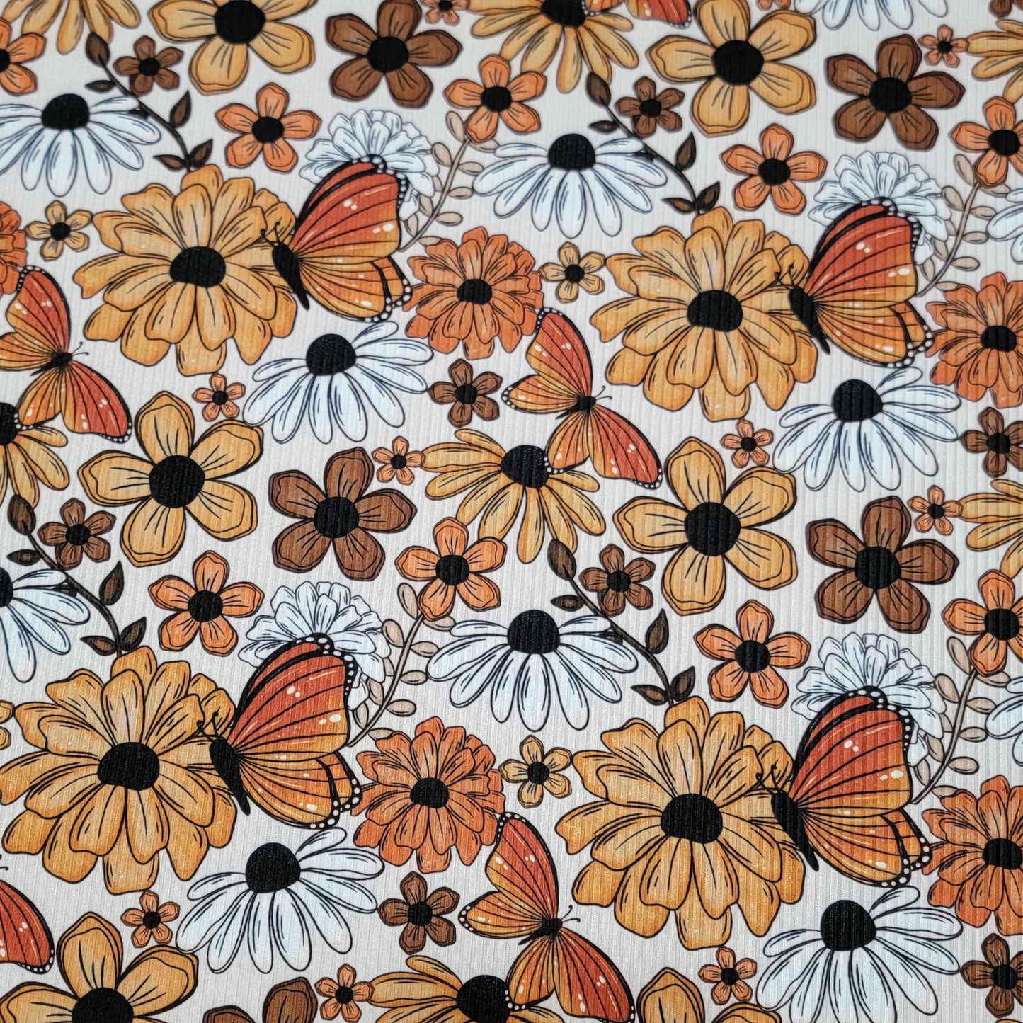4X2 Fall Floral Custom Printed Yummy Rib