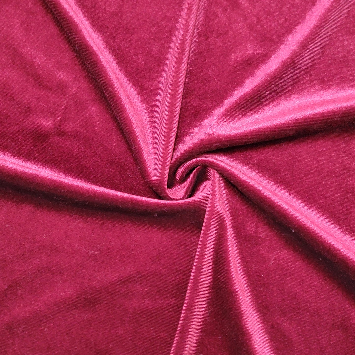 Stretch Burgundy velvet