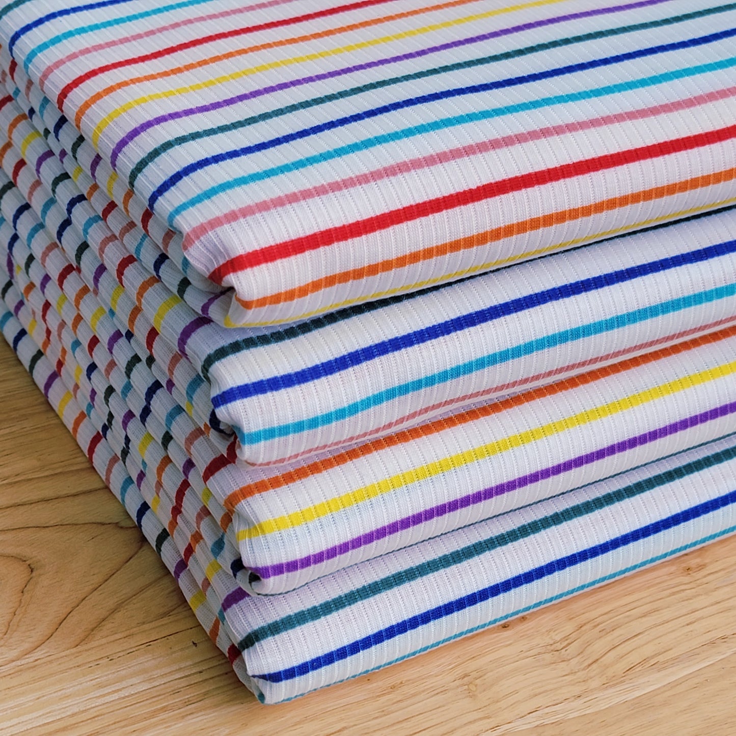 Multicolor Stripes Rib