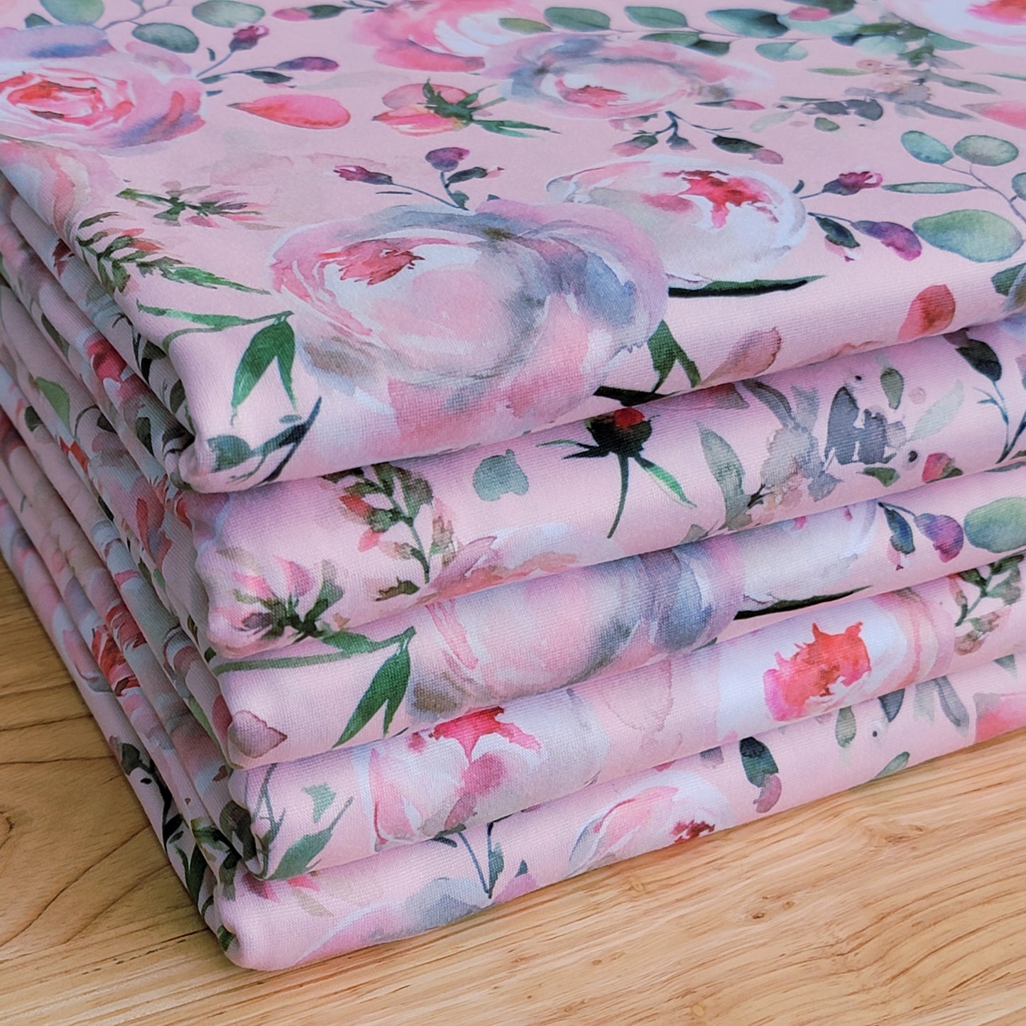 Double Brush Poly Floral Print