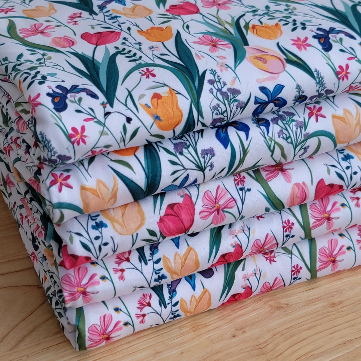 Double Brush Poly Tulips Custom Print