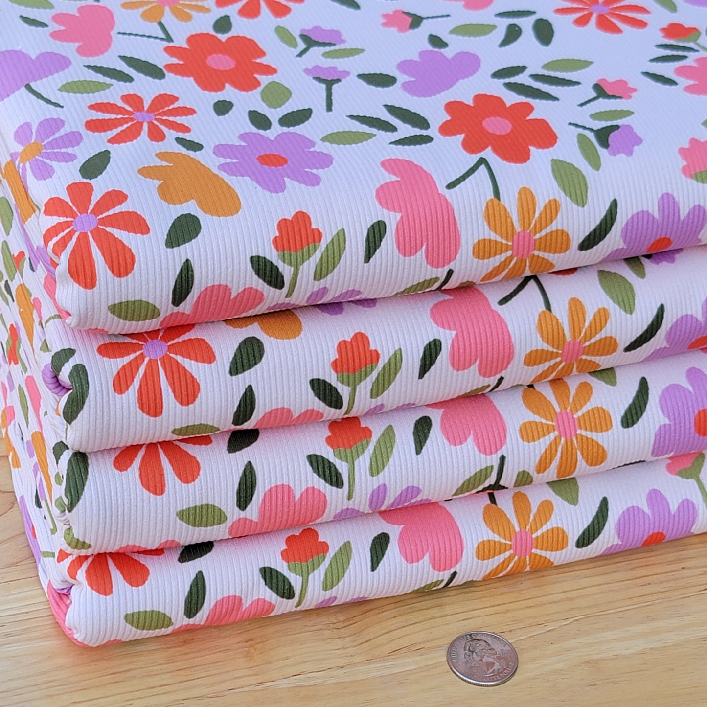 2x2 Yummy Rib Fall Floral Print