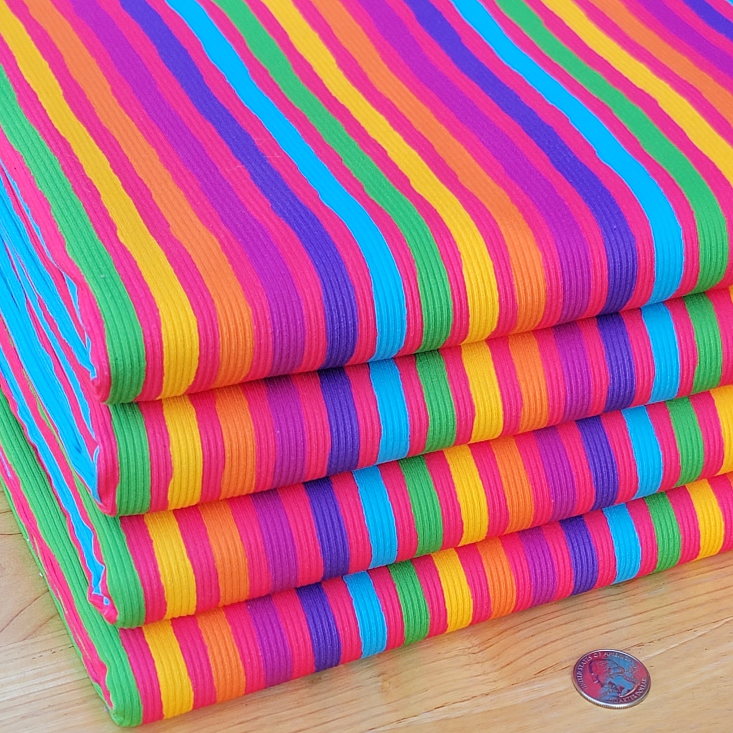 2x2 Yummy Rib Matchin Lava Stripes Print