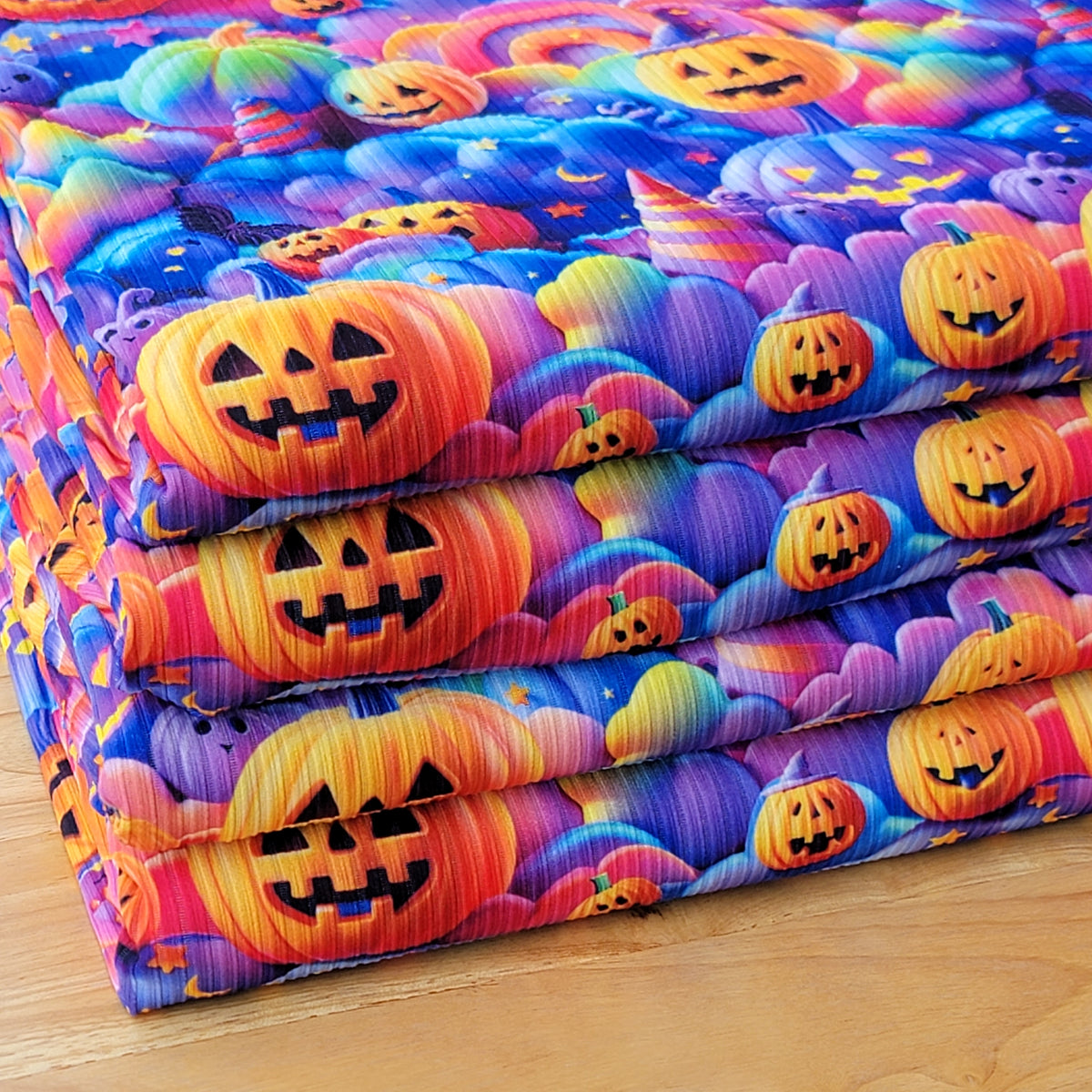 5x2 Yummy Rib Rainbow Halloween Jack-o-Lantern Print
