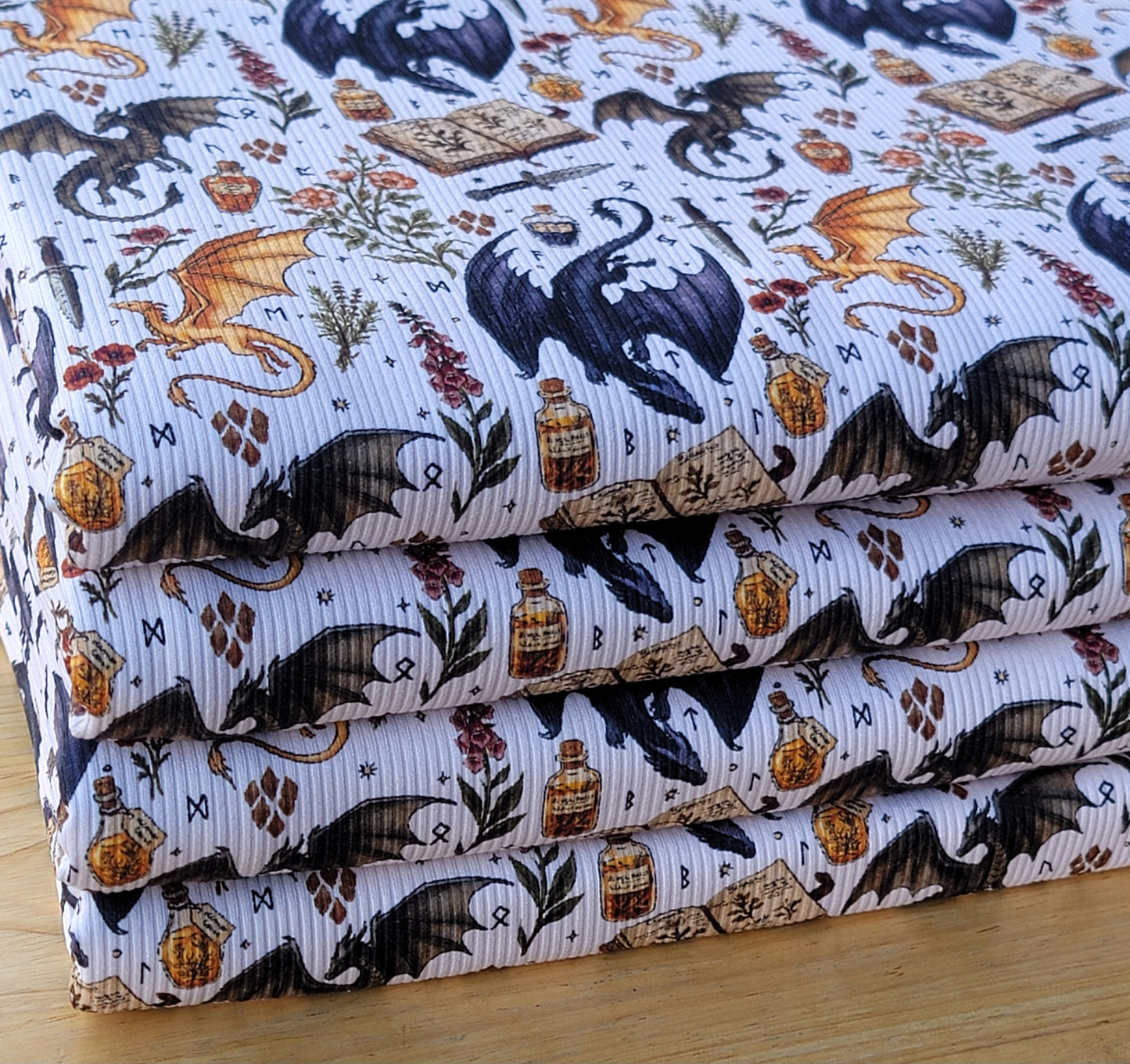 2x2 Yummy Rib Dragons Print