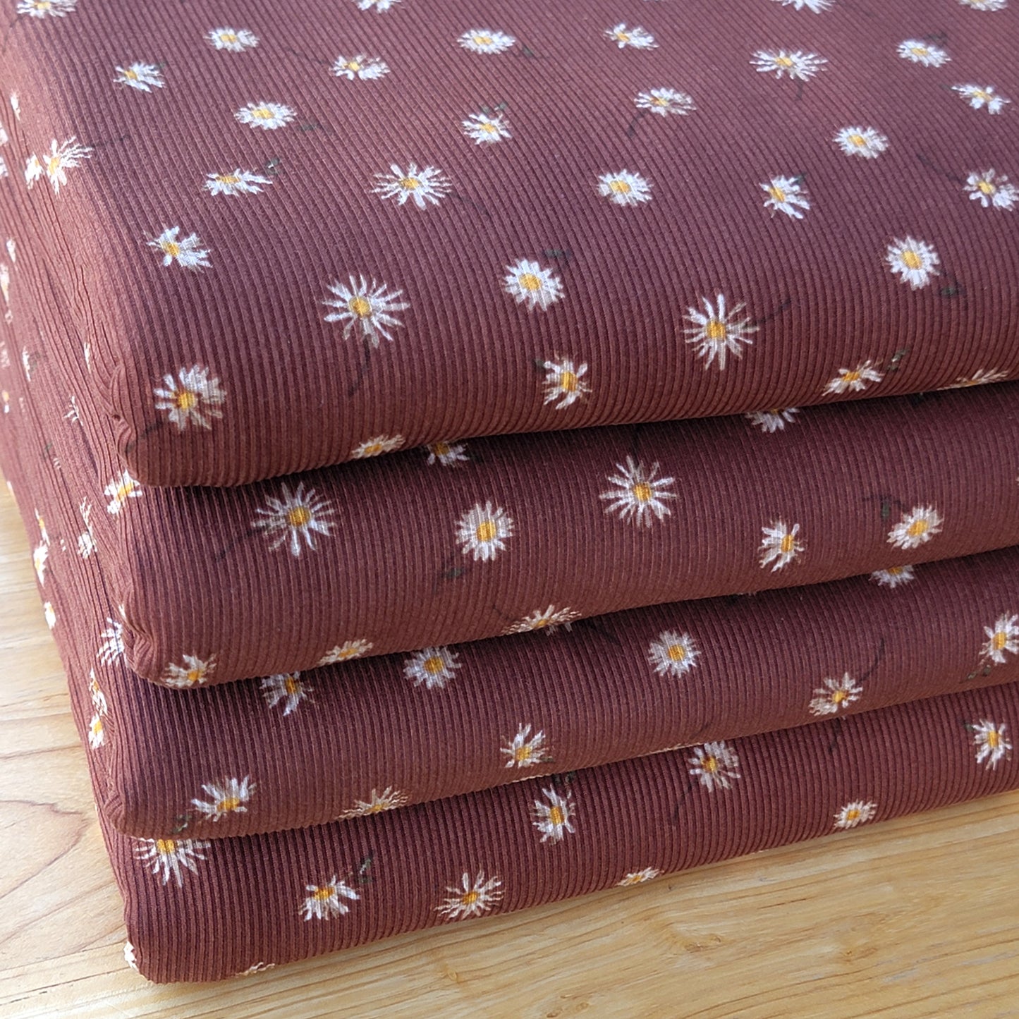 2x2 Yummy Rib Brown Floral Print