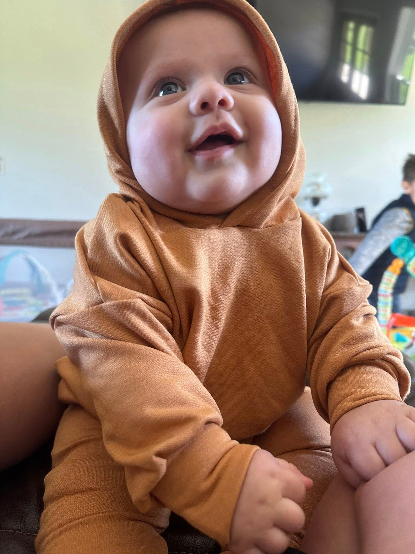 Brush Rayon Blend French Terry Caramel