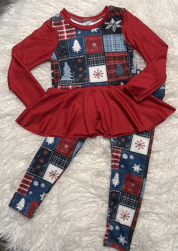 2x2 Yummy Rib Custom Print Christmas Patchwork