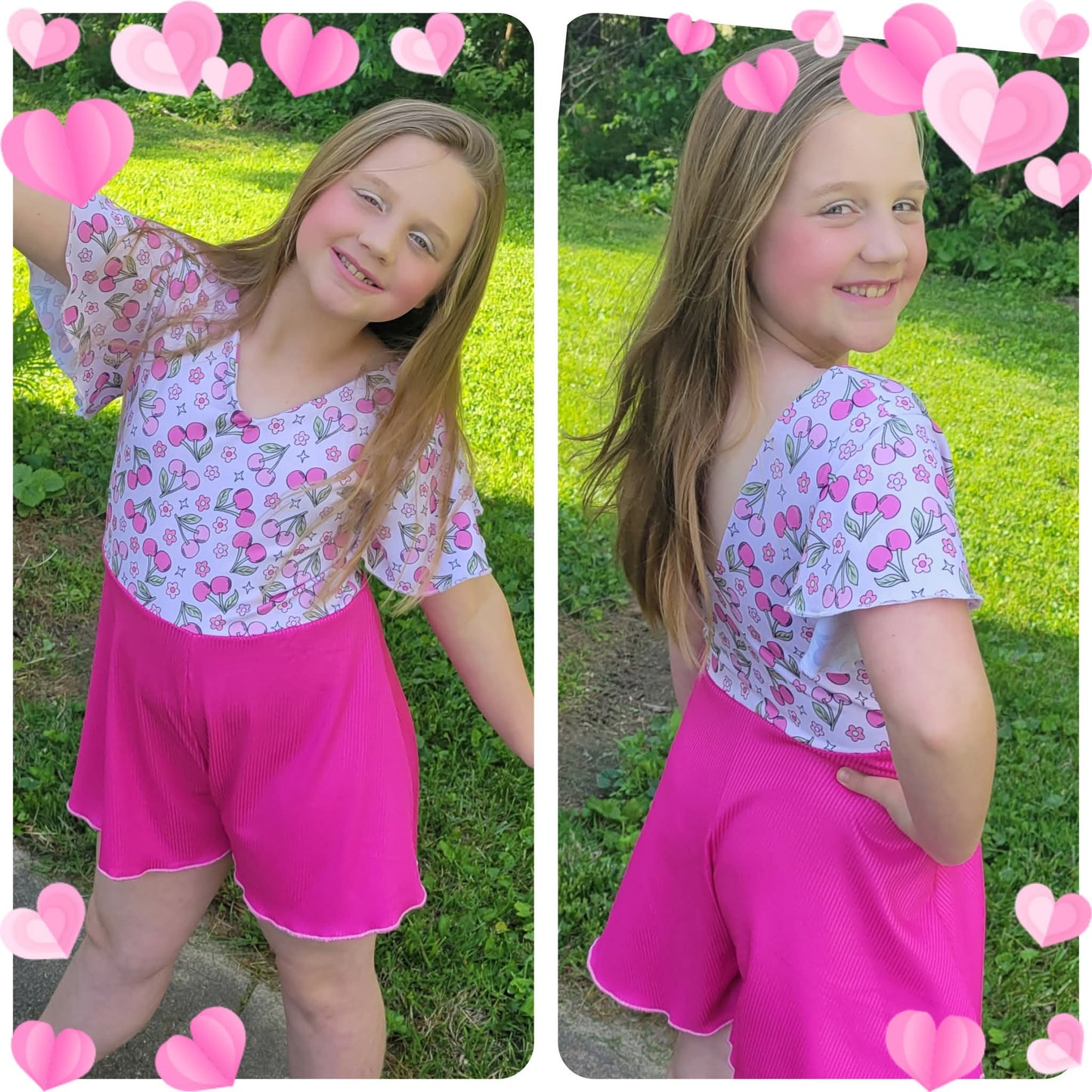 Double Brush Poly Cherry Print