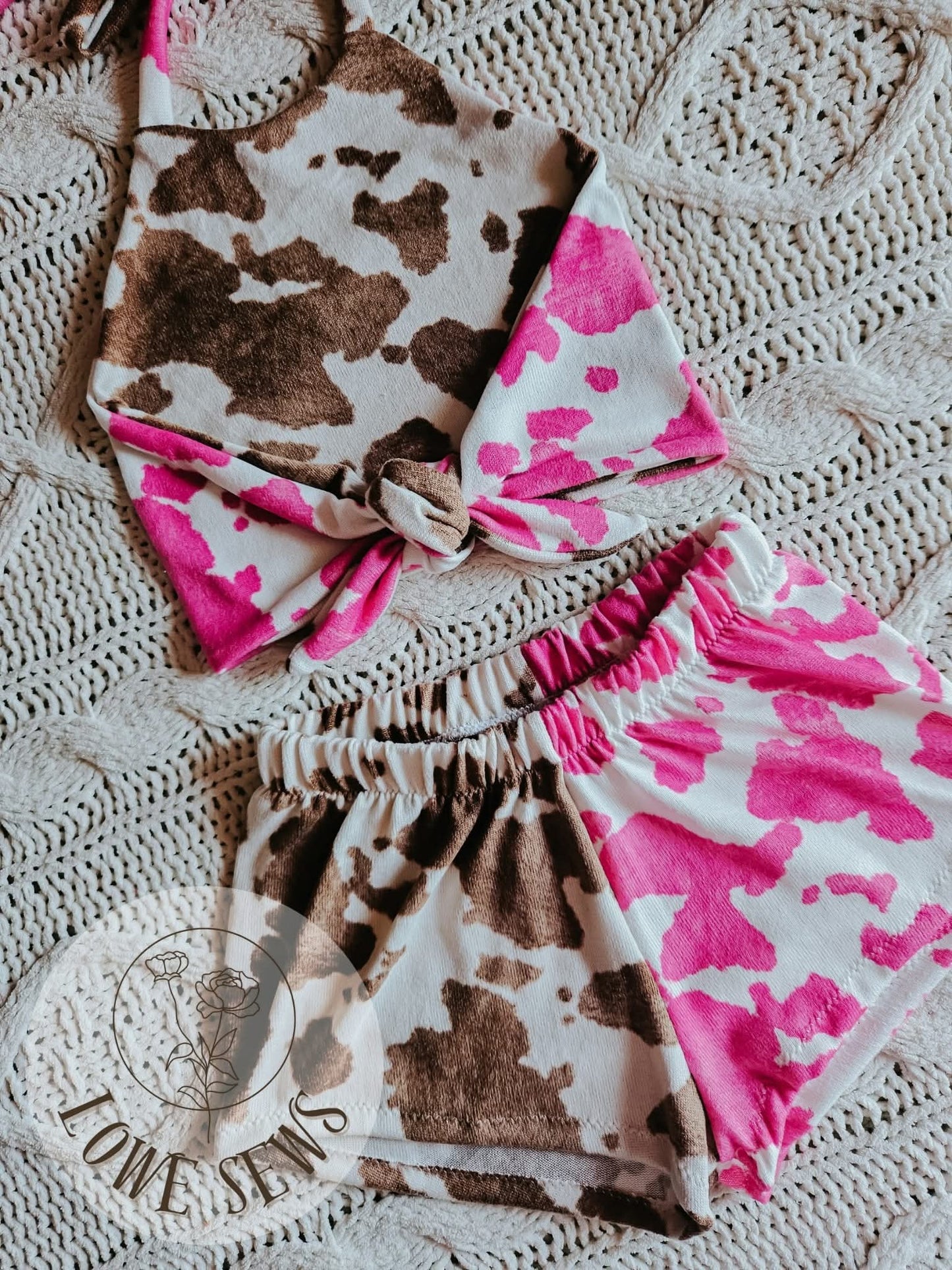 Oakley Knit Hot Pink Cow Print