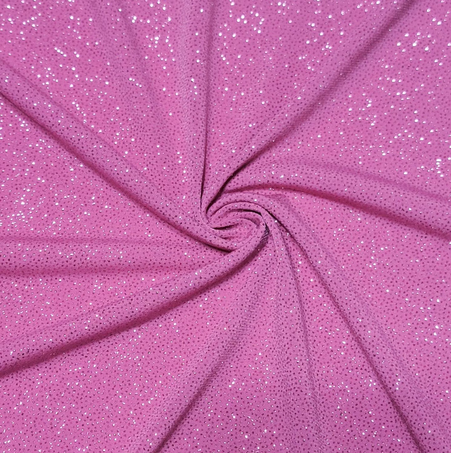 Pink ITY Spandex With Glitter