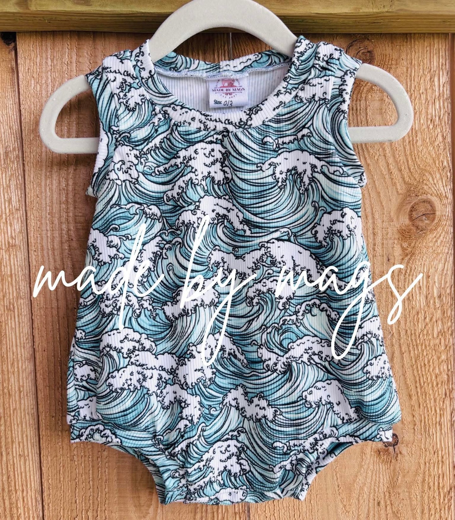 2x2 Yummy Rib Ocean's Waves Print