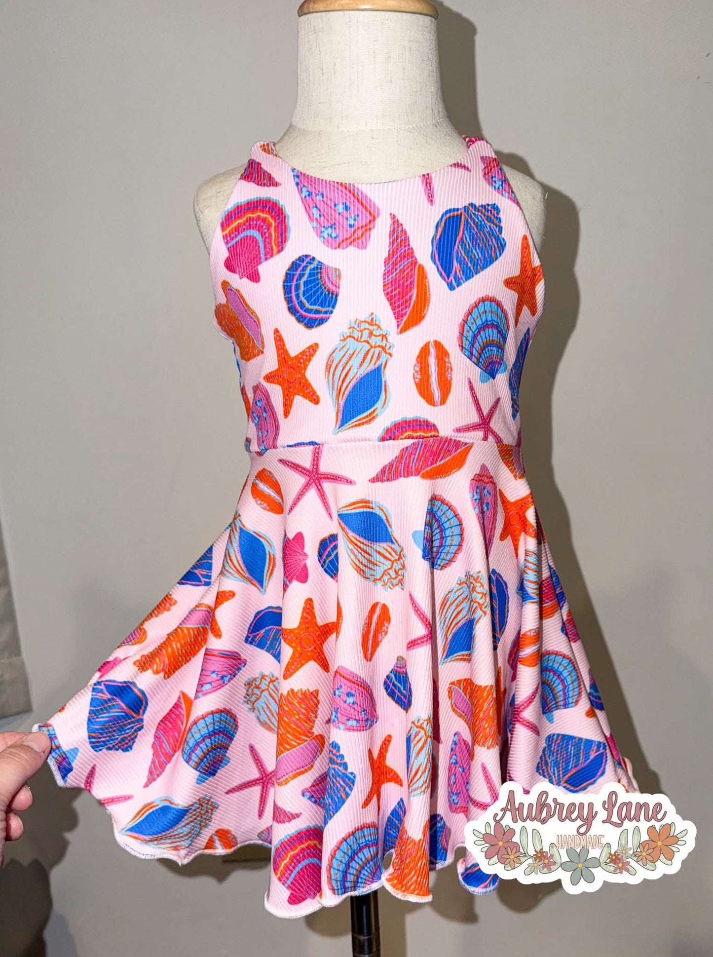 2x2 Yummy Rib Pink base Sea Shells
