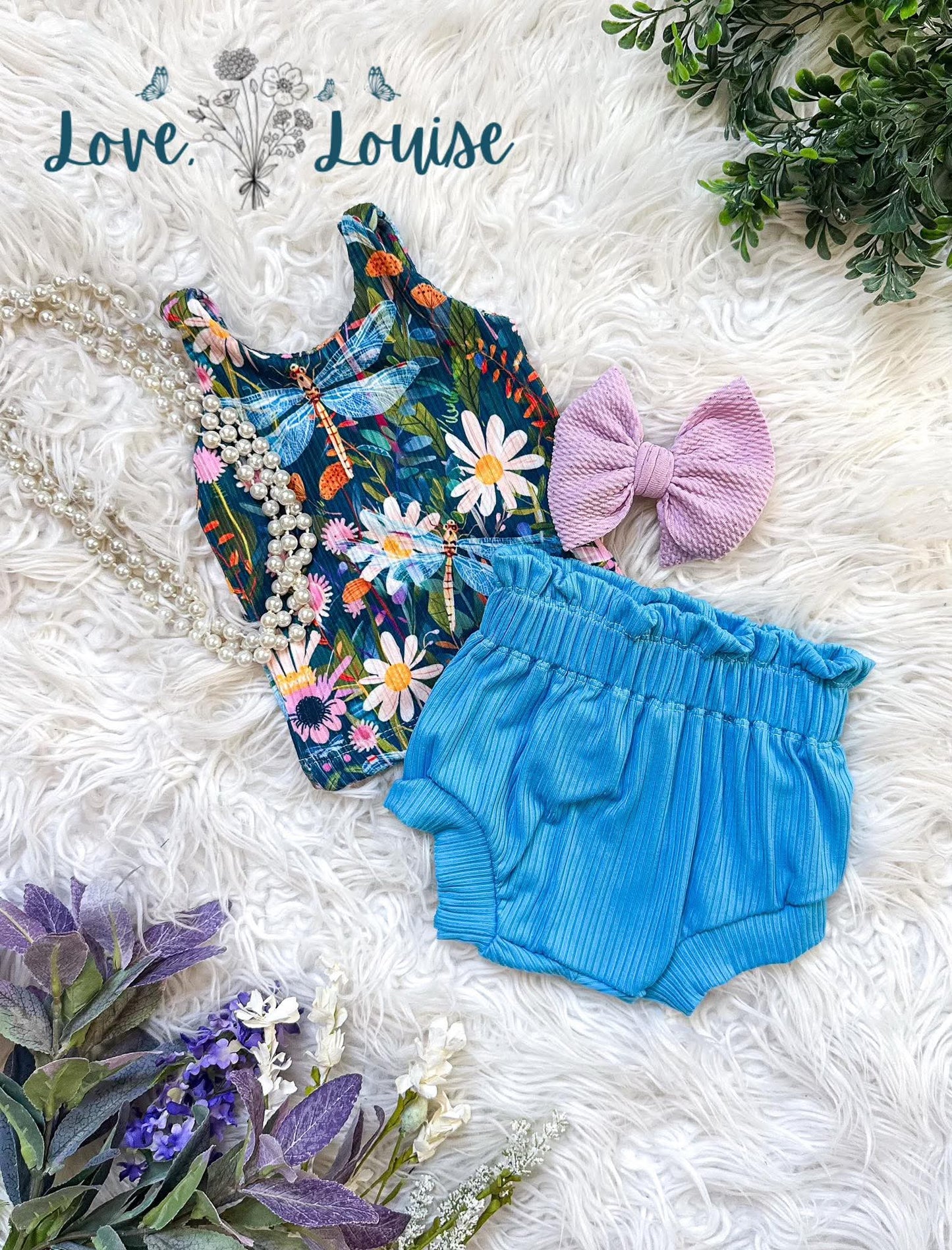 4x2 Yummy Rib Dragonflys and Daisies