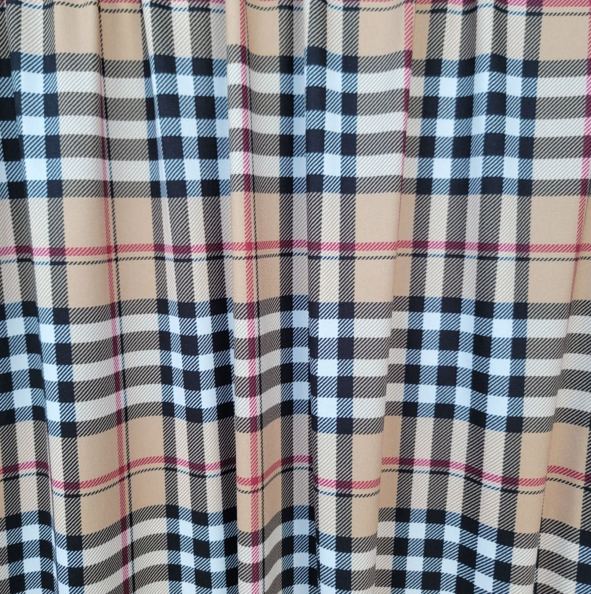 Plaid Double Brush Poly