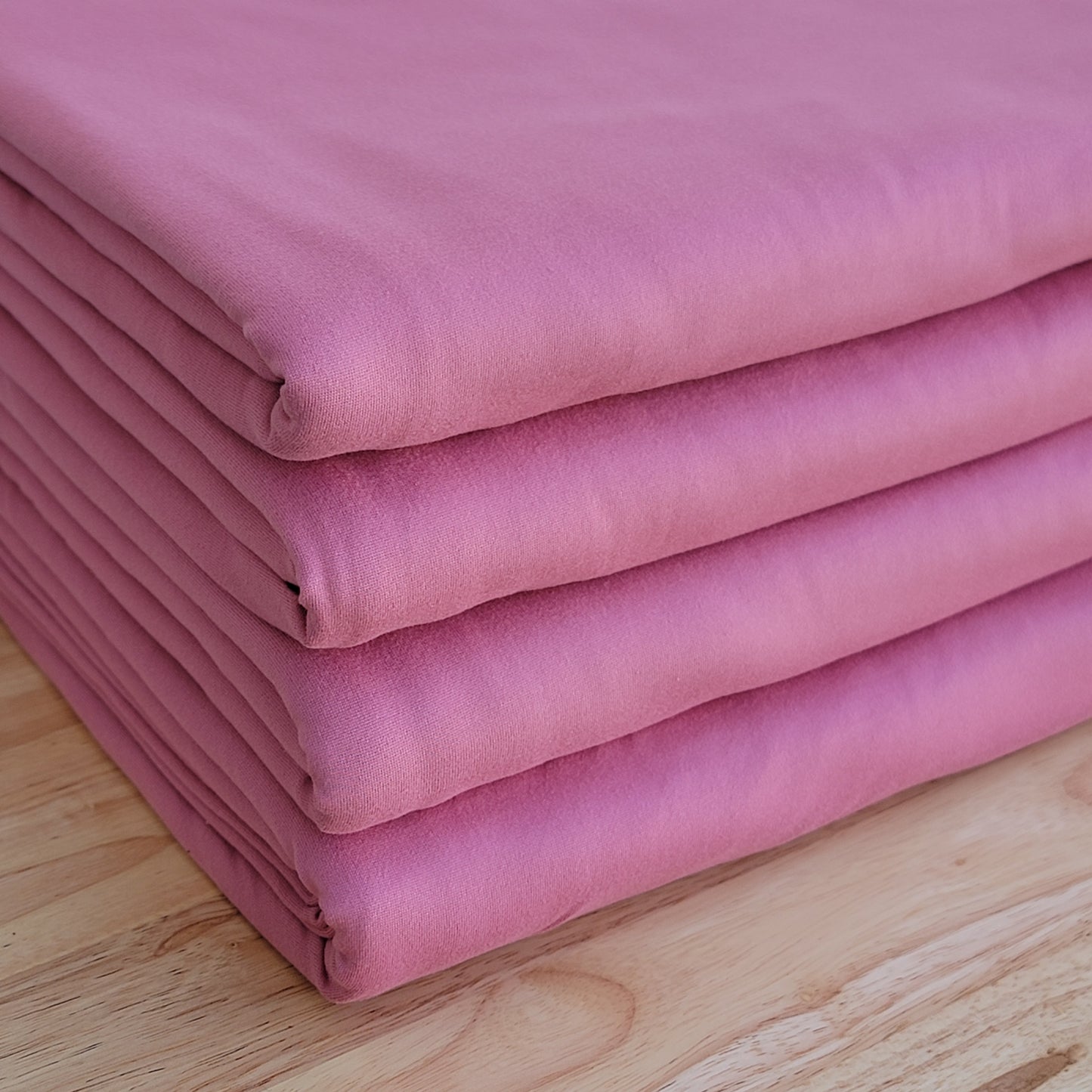 Double Brushed Poly Mauve Rose