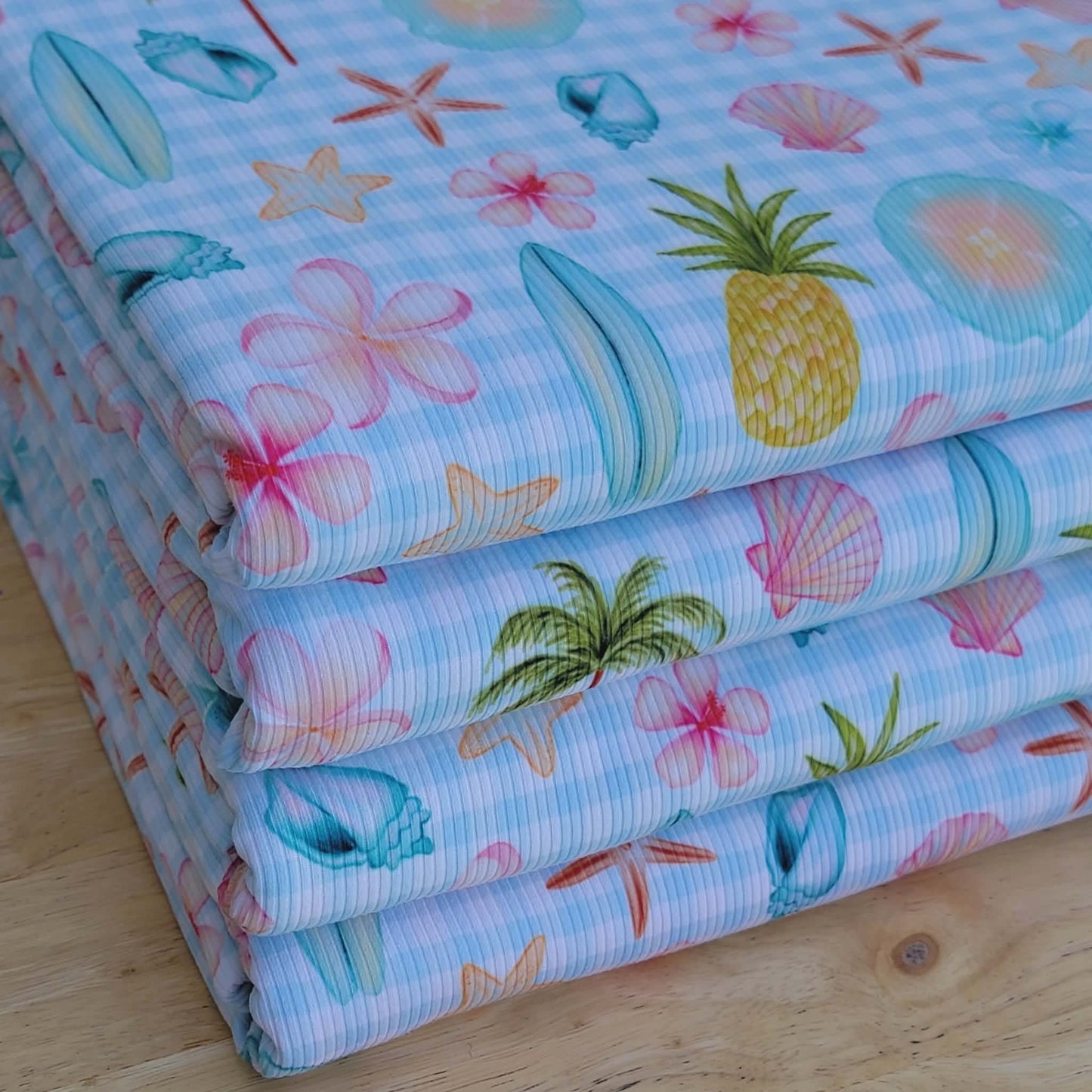2x2 Yummy Rib Pineapples & Surf Boards Print