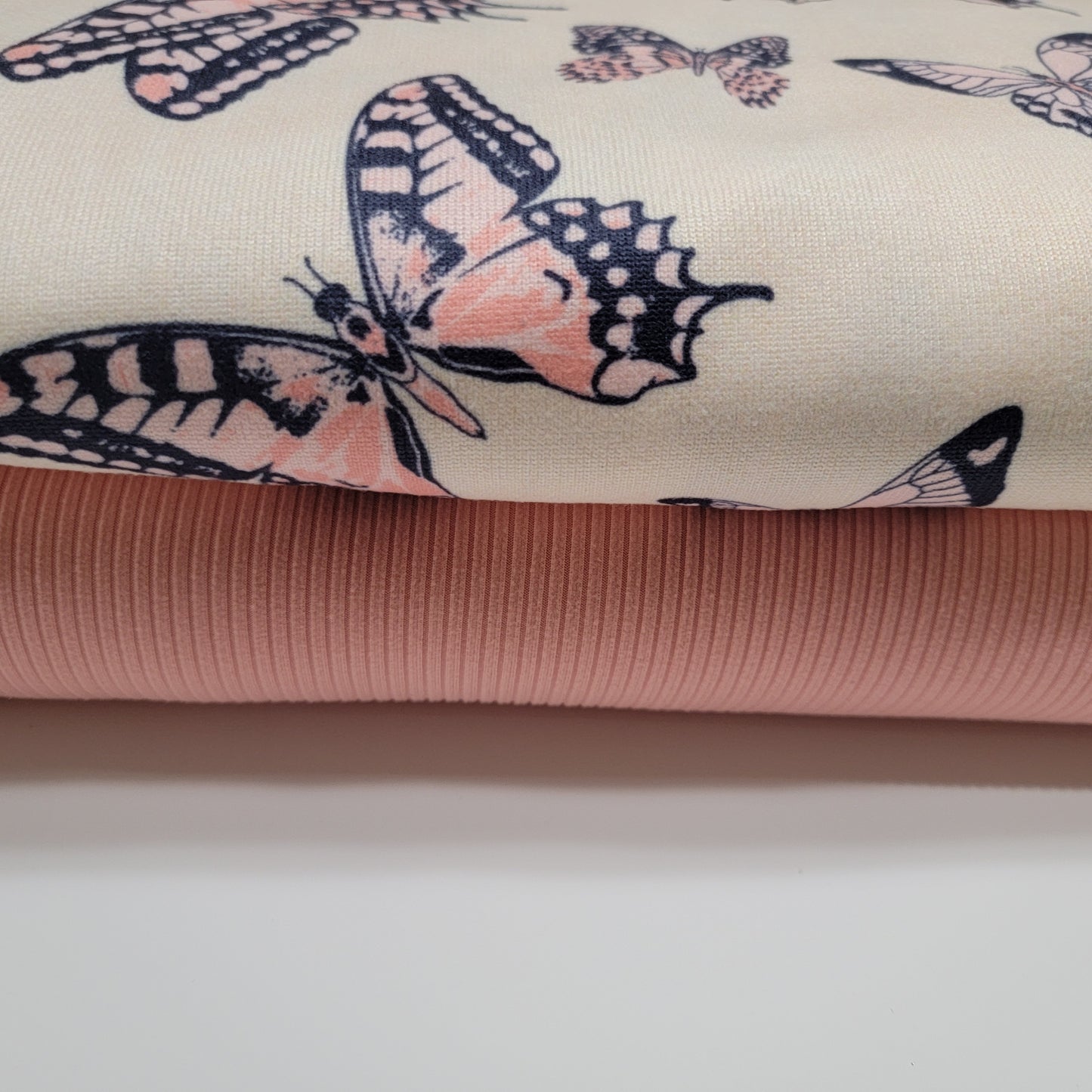 Faux cashmere fabric Butterfly print