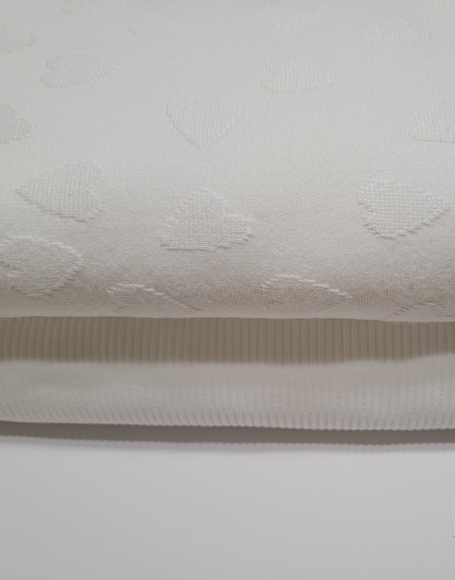 Faux cashmere fabric Jacquard hearts