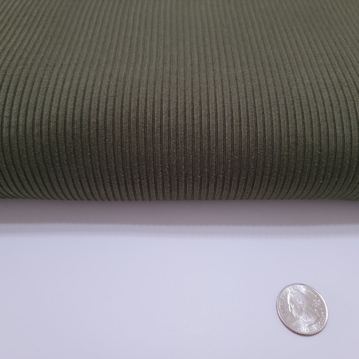 Yummy 4x2 rib fabric Olive