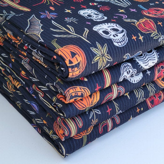 Yummy Rib skulls & Bats Custom Print