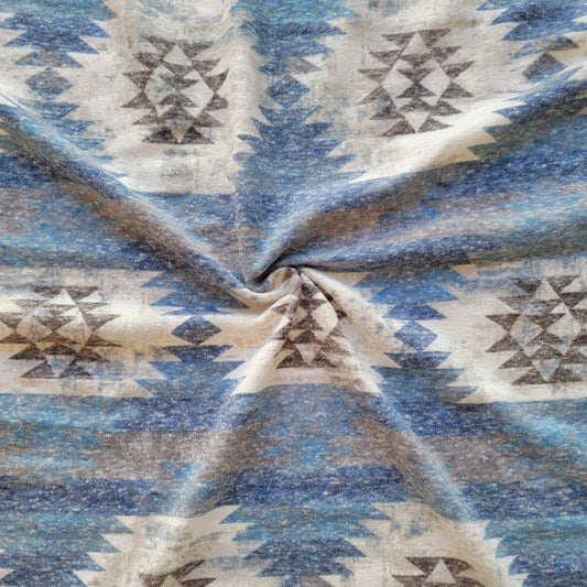 French Terry fabric Aztec print