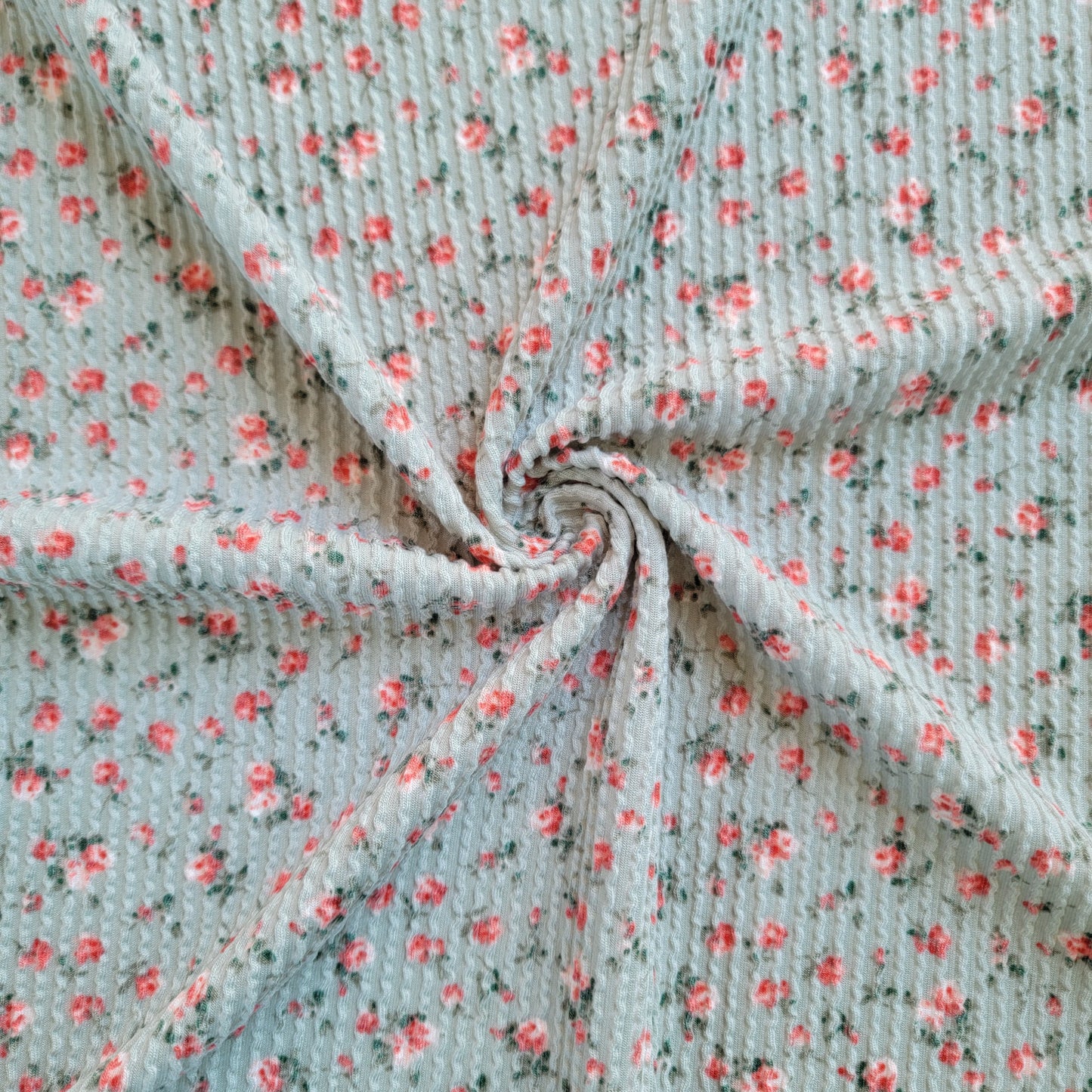 Urban Rib Mint Floral Print