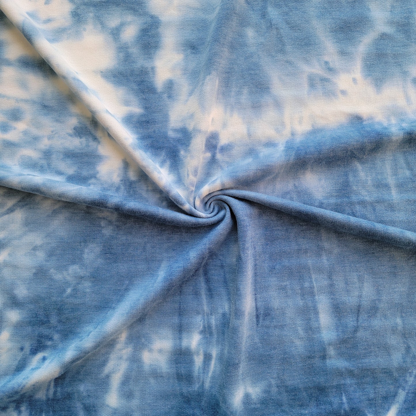French Terry Tie Dye Blue