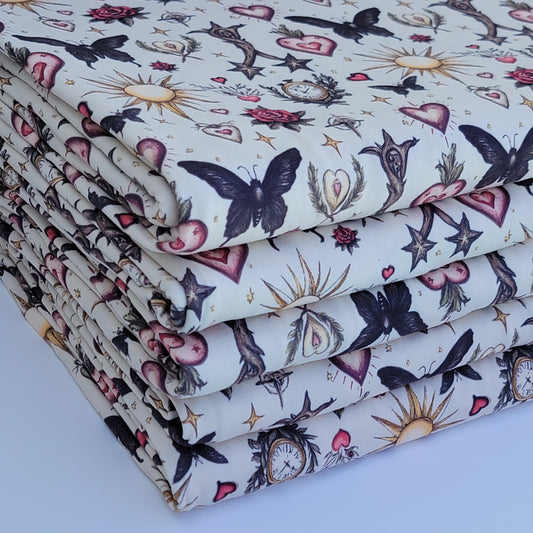 Custom Double Brush Poly Black Moths