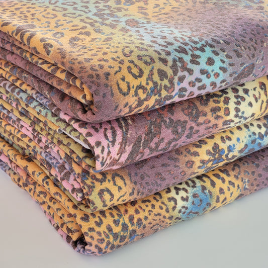 French Terry Abstract Cheetah Print