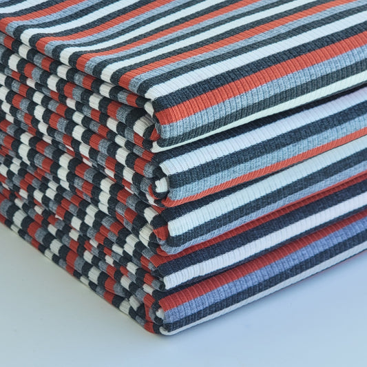 4X2 Rust stripes Rib