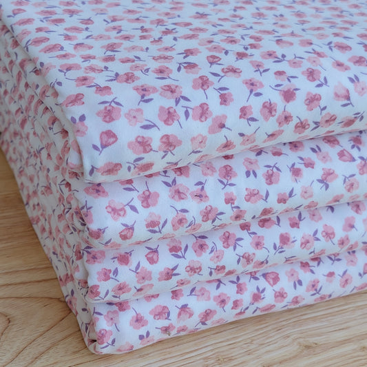 Double Brush Poly Floral Print